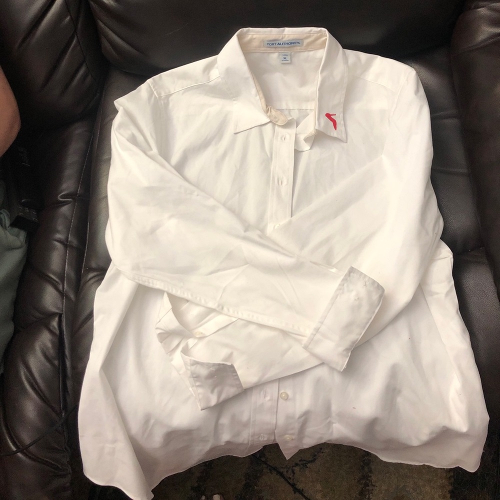 Port Authority White Women’s Button Up XL